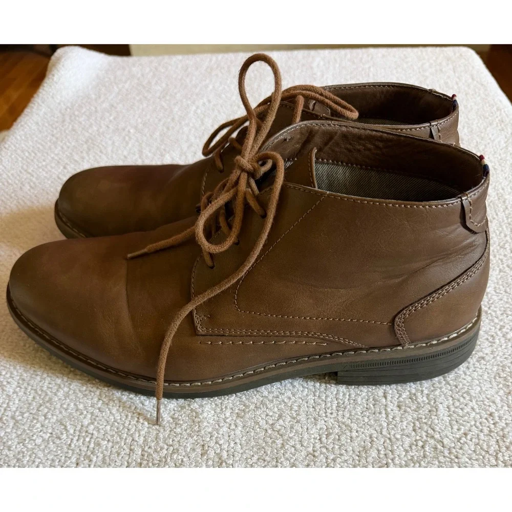 Saddlebred Icon Mens Brown Chukka Dress Boots Size 10.5 M Slip Resistant